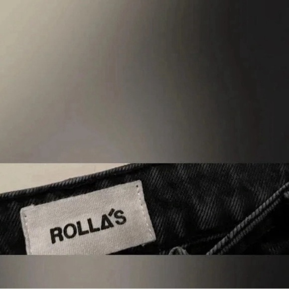 Revolve Rollas Straight Leg Distressed Jeans Fall Grunge Casual - Picture 5 of 7